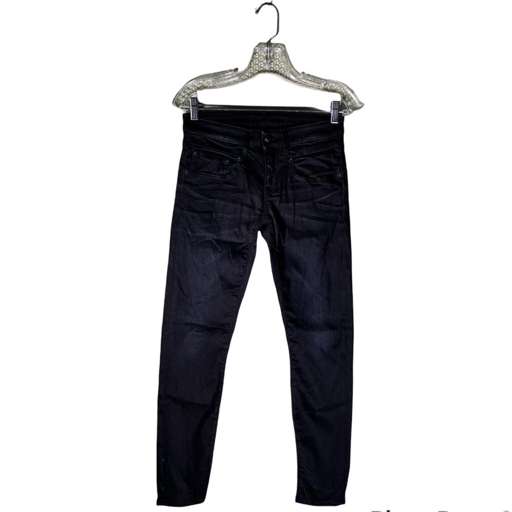 R13 Boy Skinny Black Jeans Stretch Denim Made In Italy
